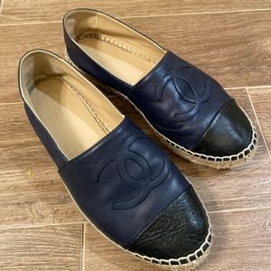 CHANEL Espadrilles Navy-Black size 39